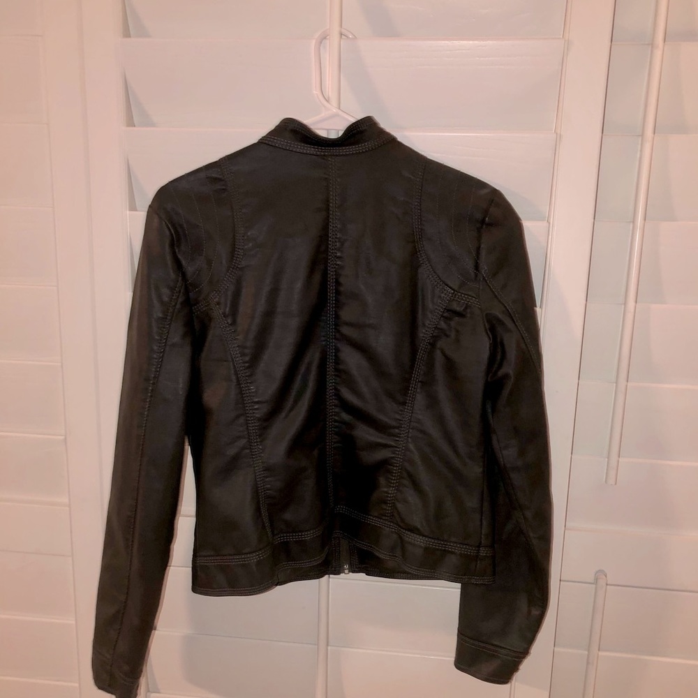 Baccini Women’s Faux Leather Jacket